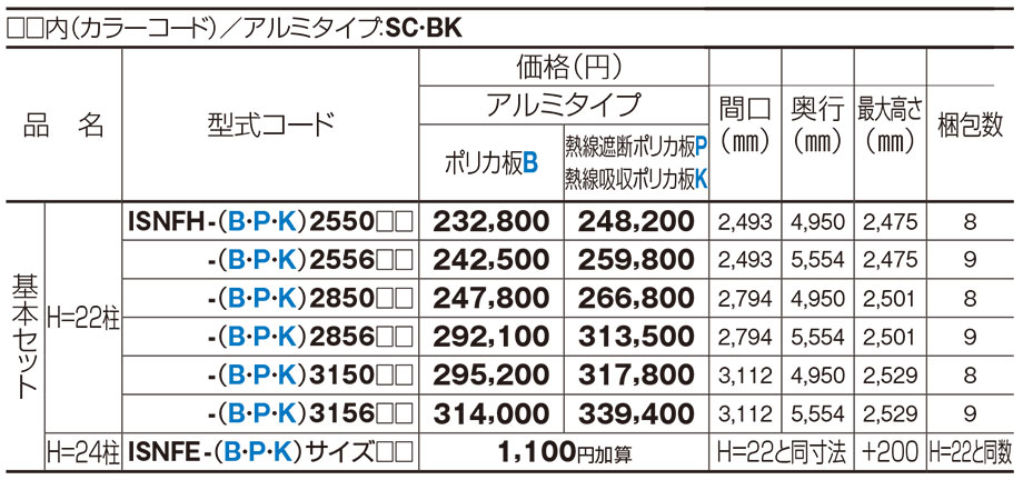 価格表1