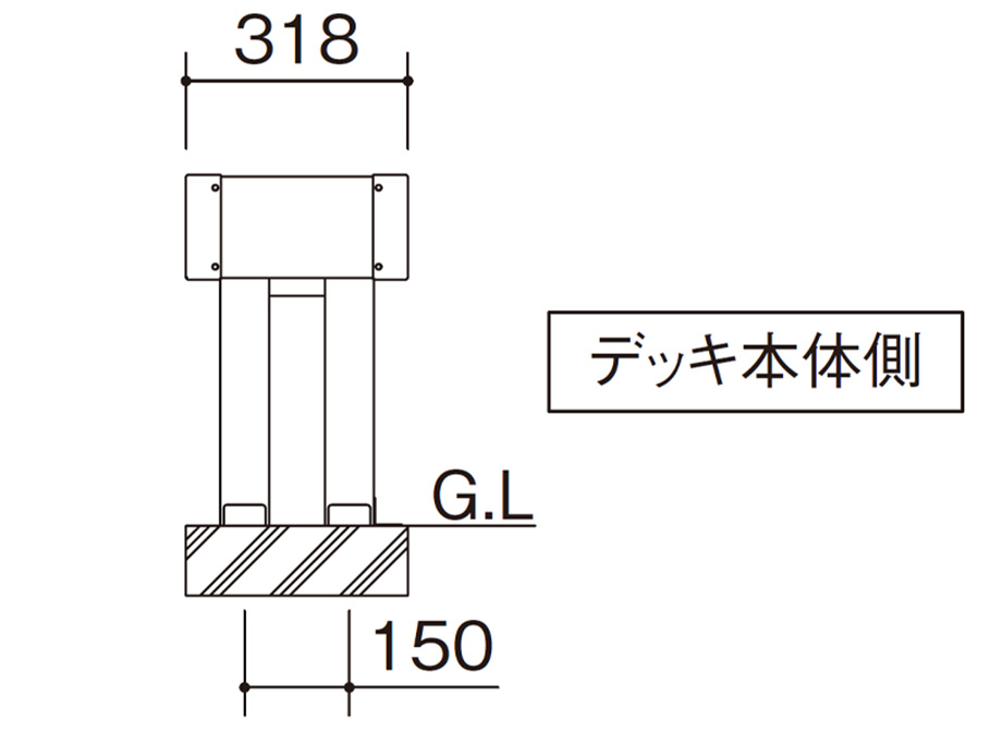 据付図(単位mm)