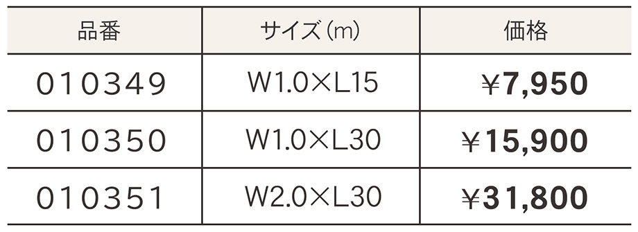 価格表