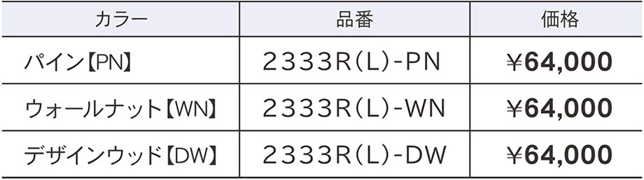 価格表