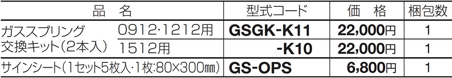 価格表